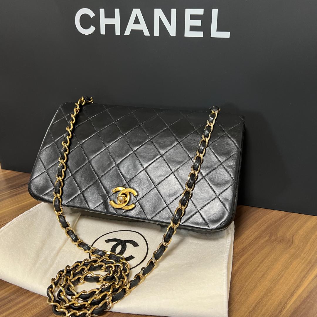 CHANEL シャネル フルフラップ マトラッセ ターンロック チェーン バッグ