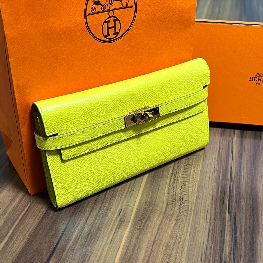 HERMES エルメス 財布 ケリーウォレット ゴールド金具