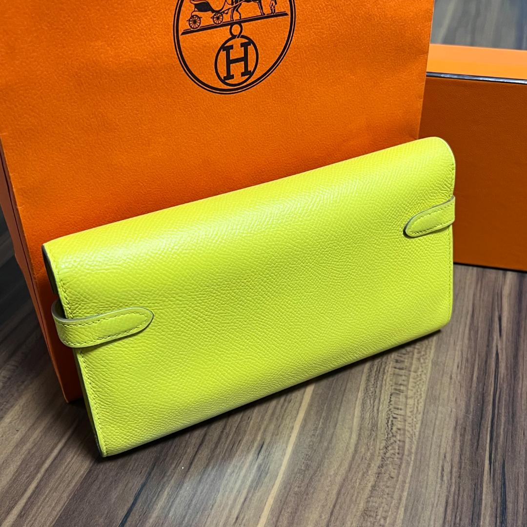 HERMES エルメス 財布 ケリーウォレット ゴールド金具