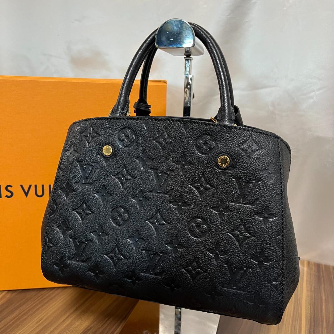 Louis Vuitton ルイヴィトン ハンドバッグ モンテーニュBB ブラック