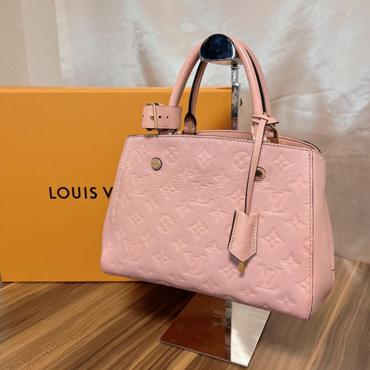 Louis Vuitton ルイヴィトン ハンドバッグ モンテーニュBB ピンク