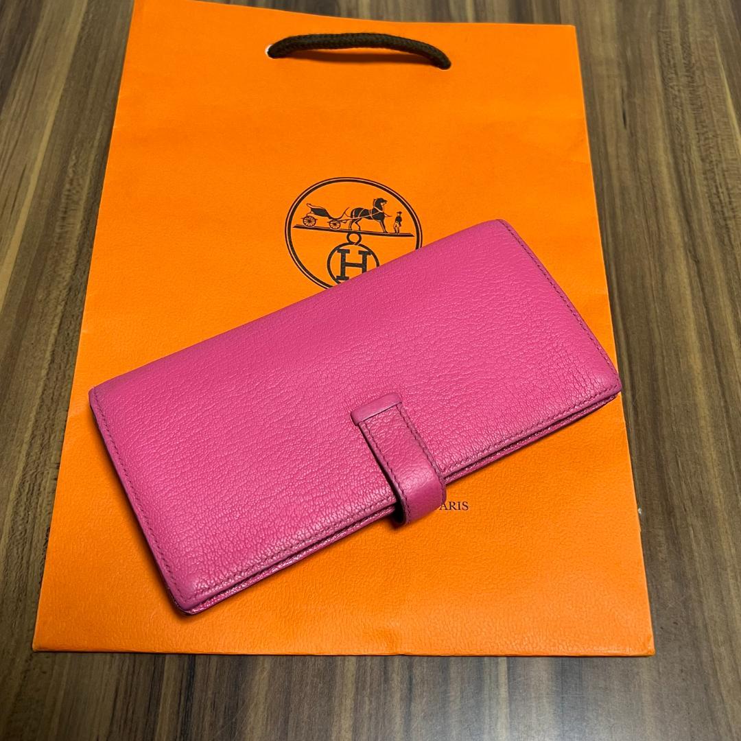 HERMES エルメス 財布 ベアン スフレ シルバー金具