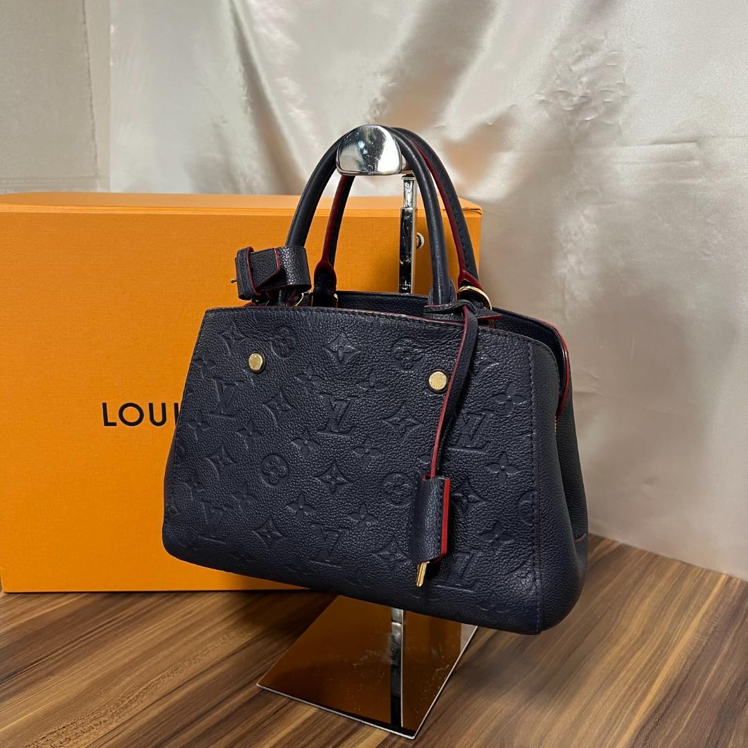 Louis Vuitton ルイヴィトン ハンドバッグ モンテーニュBB ネイビー