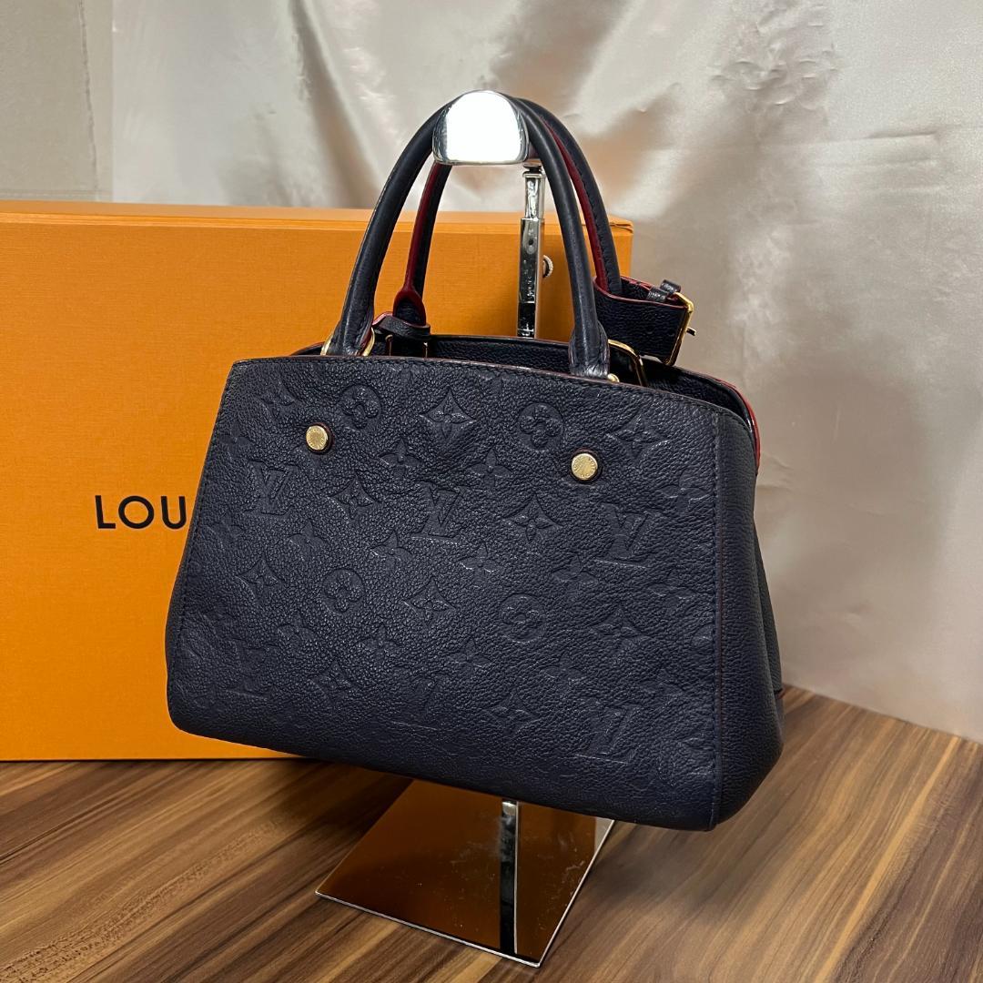 Louis Vuitton ルイヴィトン ハンドバッグ モンテーニュBB ネイビー