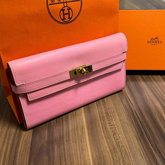 HERMES エルメス 財布 ケリーウォレット ゴールド金具 X刻印