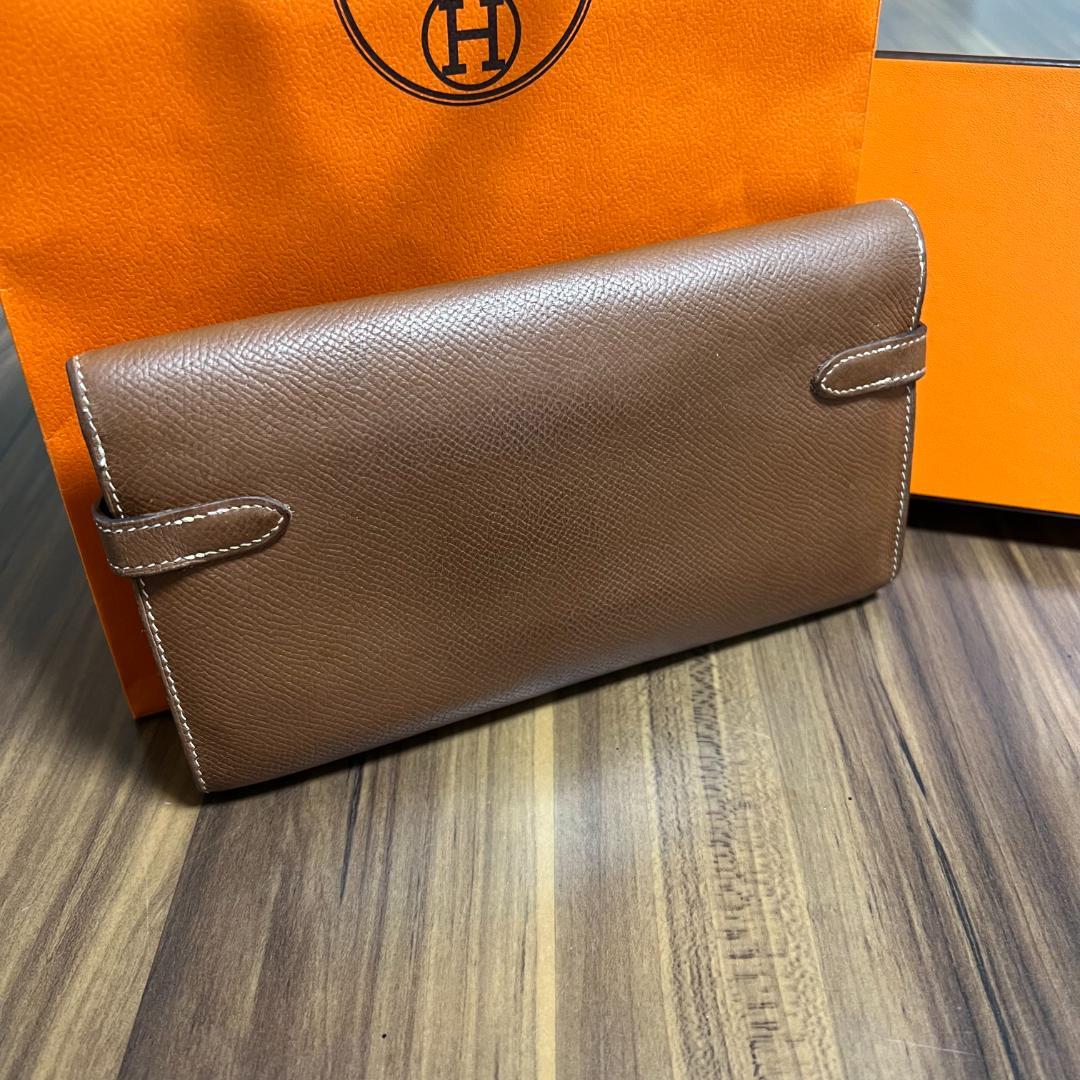 HERMES エルメス 財布 ケリーウォレット 人気のゴールド