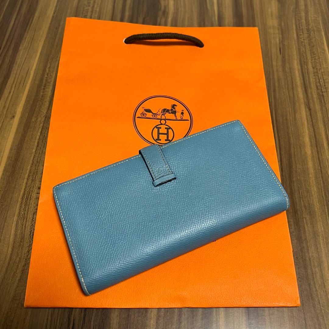 HERMES エルメス 財布 ベアン スフレ シルバー金具