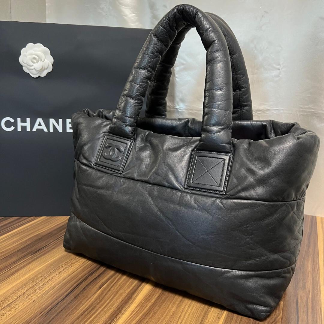 CHANEL バッグ コココクーン GM ラムスキン オールレザー