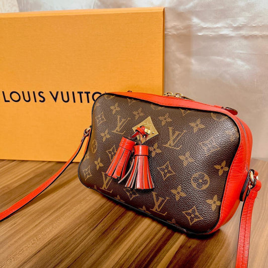 Louis Vuitton ルイヴィトン ショルダー バッグ サントンジュ レッド M43556