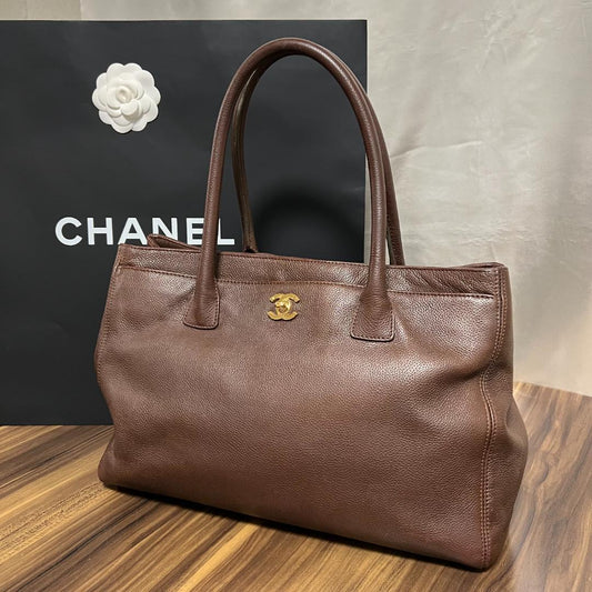 CHANEL シャネル エグゼクティブ トートバッグ ポーチあり