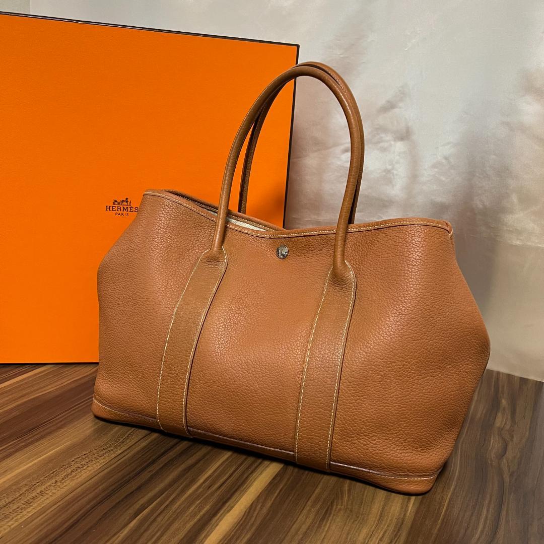 HERMES エルメス ガーデンパーティ PM ネゴンダ ゴールド