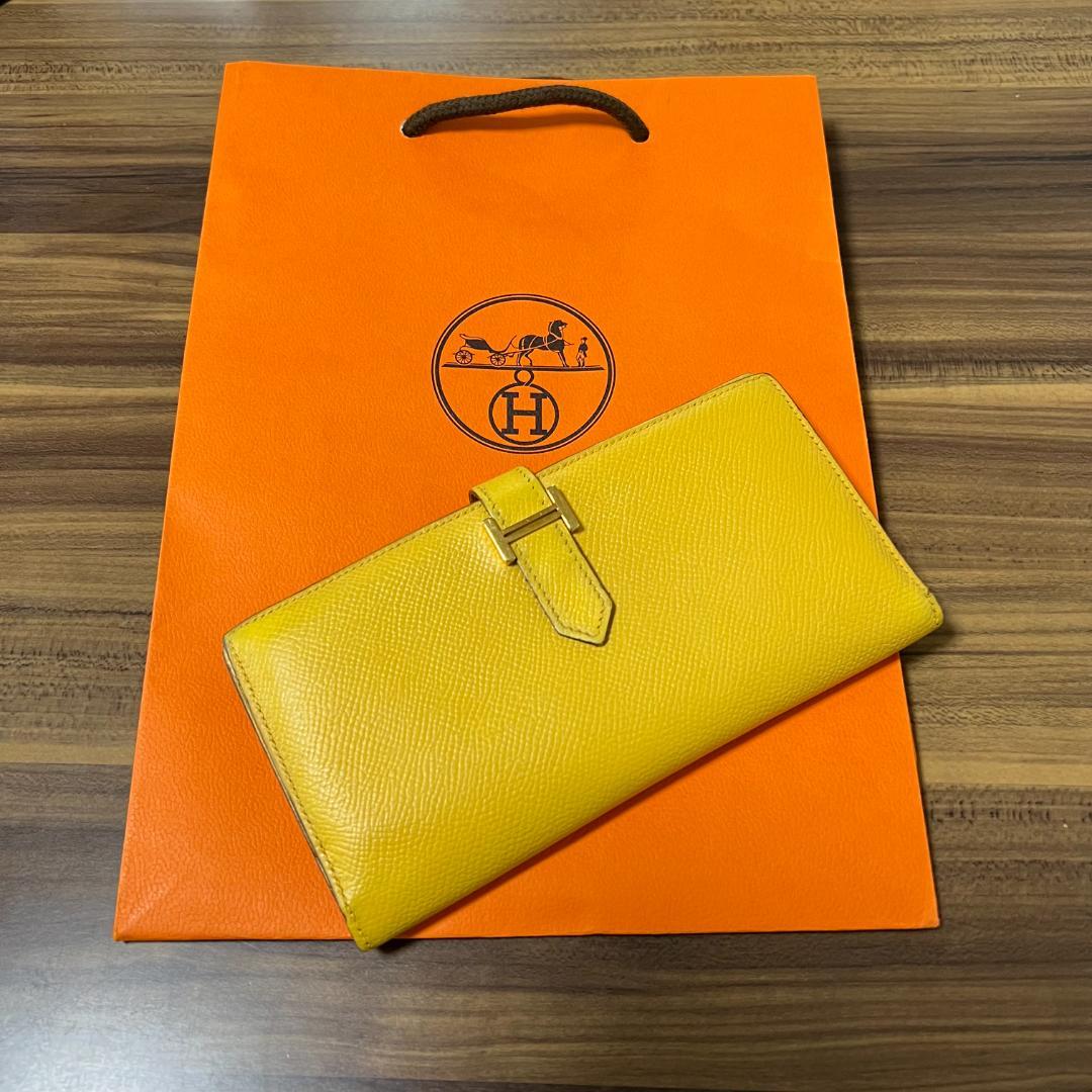 HERMES エルメス 財布 ベアン スフレ ゴールド金具